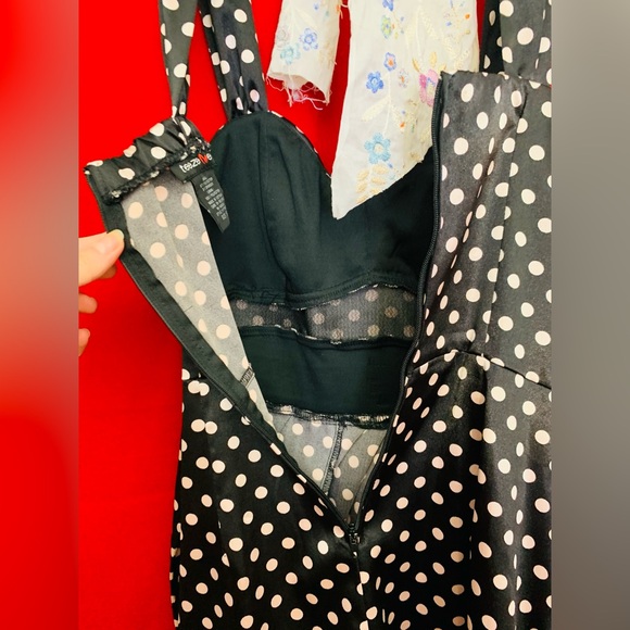 🎀TeezeMe pink and black polka dot dress bow back🎀 - Picture 12 of 12